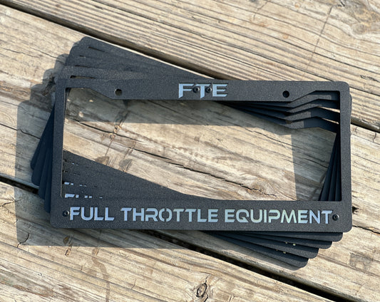 FTE License Plate Cover - Raw / Raw - Full Throttle Equipment