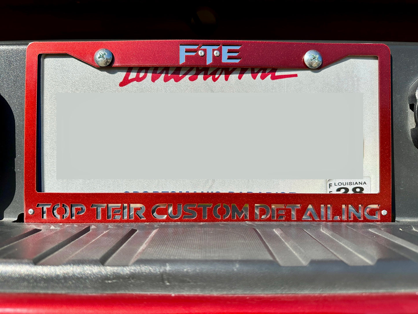 Custom Text License Plate Cover - Default Title - Full Throttle Equipment