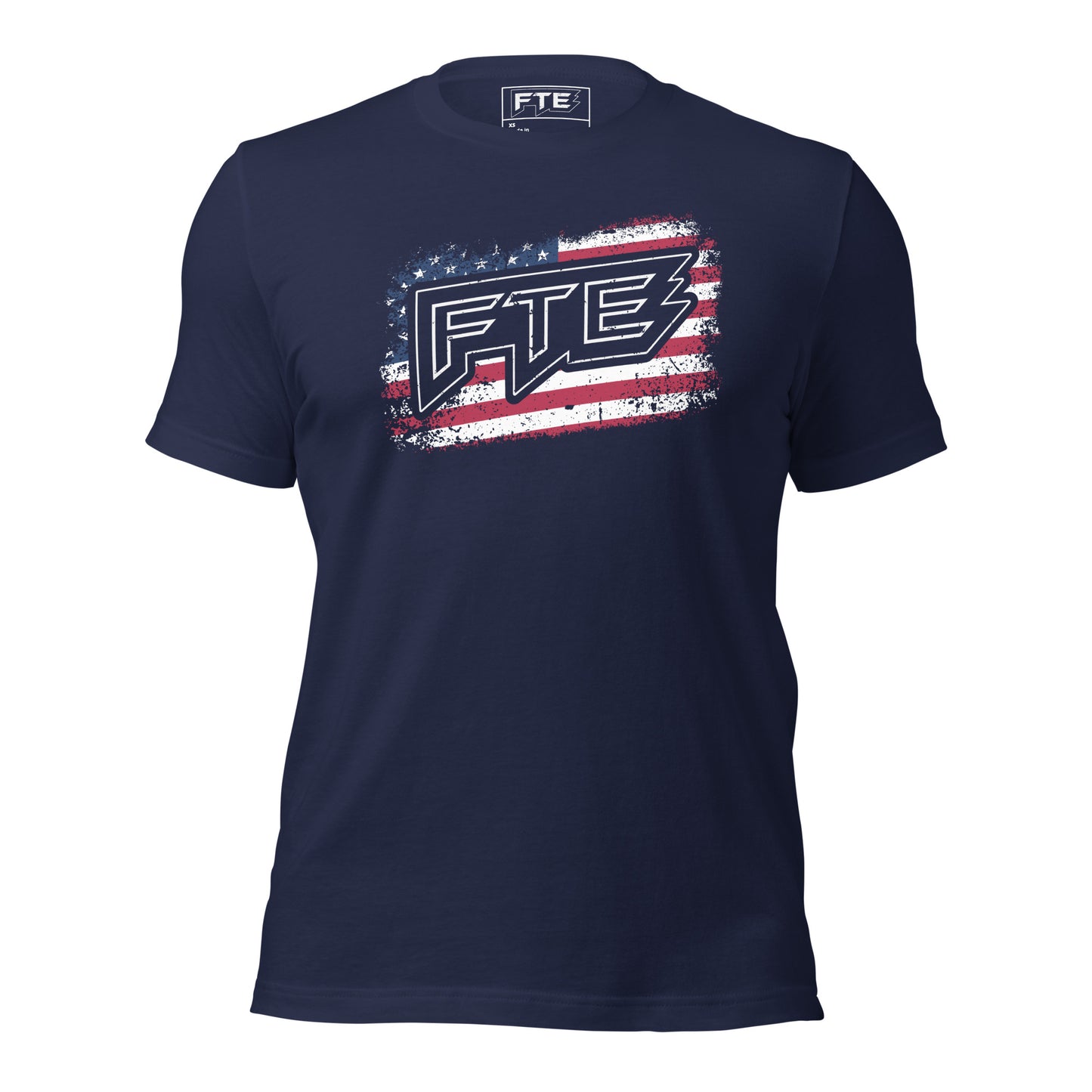 FTE American Flag T-Shirt - Navy / XS - Full Throttle Equipment