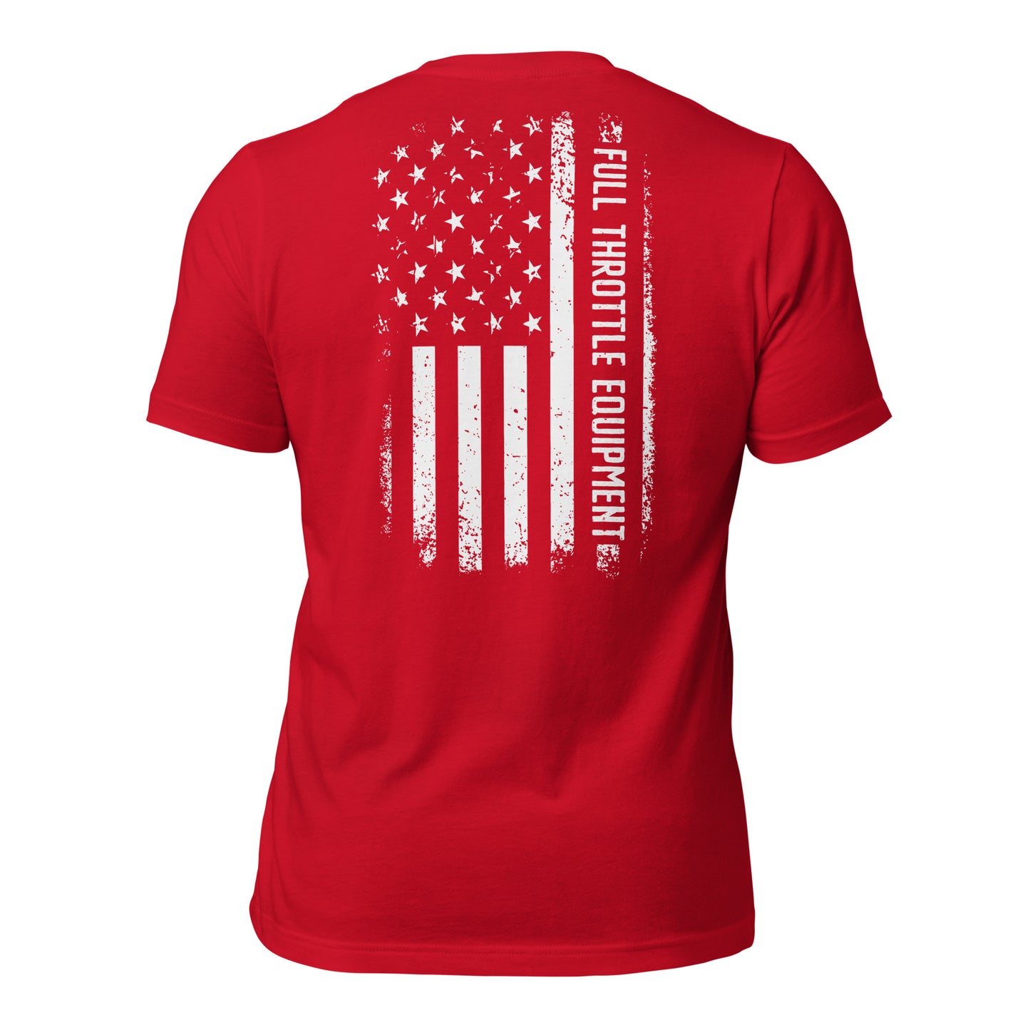 Weatered Flag T-Shirt - Red / XS - Full Throttle Equipment